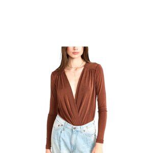 Free People Turnt Bodysuit Rust Size XS Revolve
